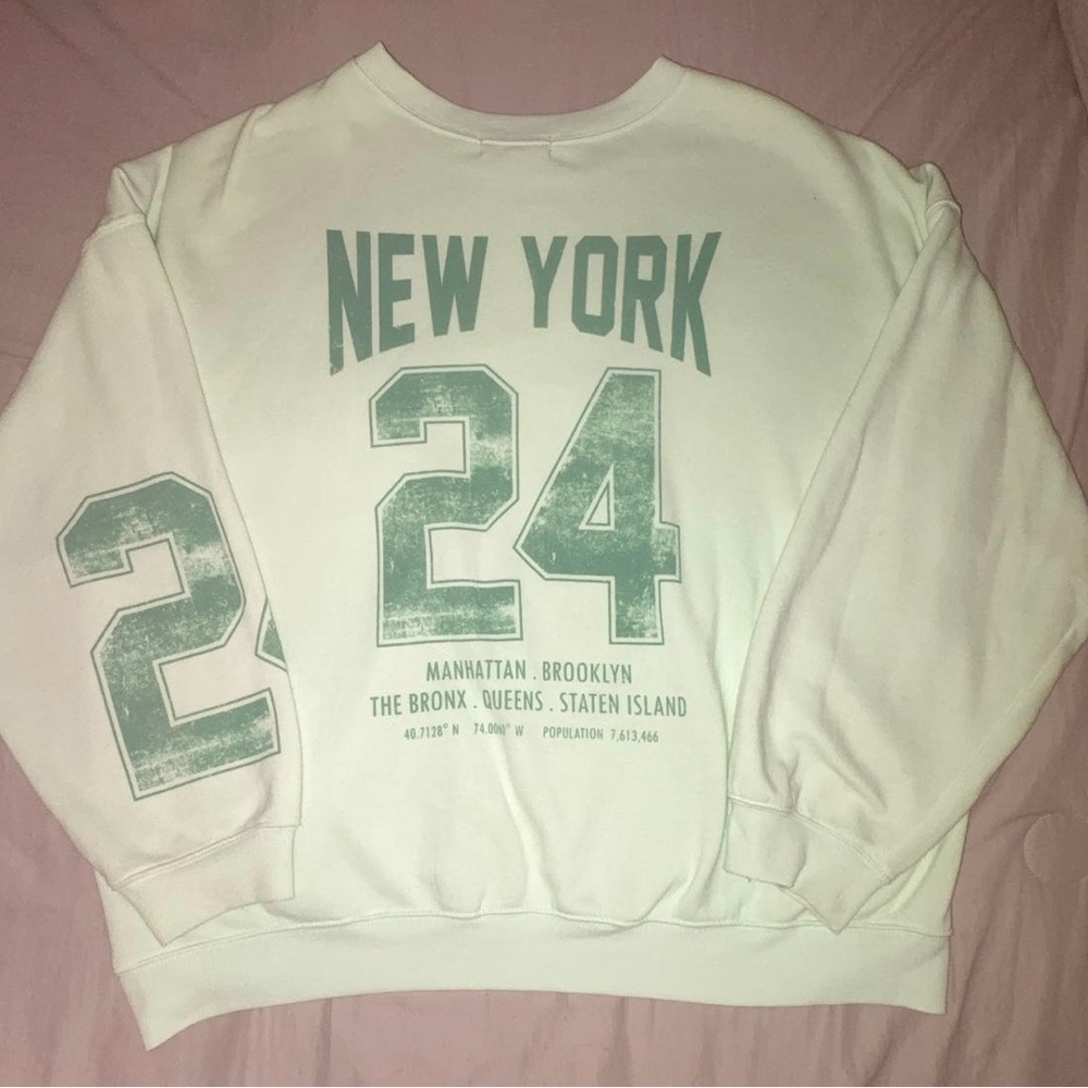 Green New York Crew Neck